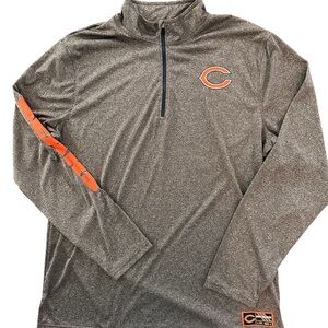 Chicago Bears Gray Quarter-Zip Pull Over